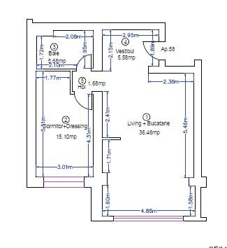 Pipera 2 camere / parcare / boxa / rezidential / rond OMV / nou